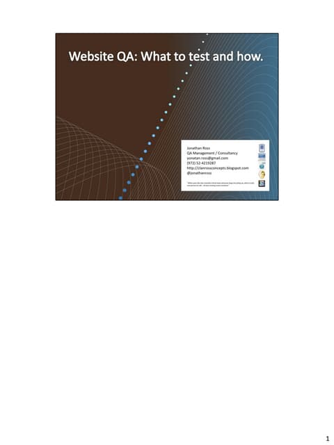 Website qa