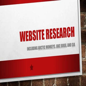 Website Research