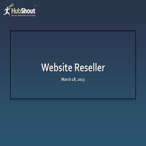 Website reseller webinar 3 2013