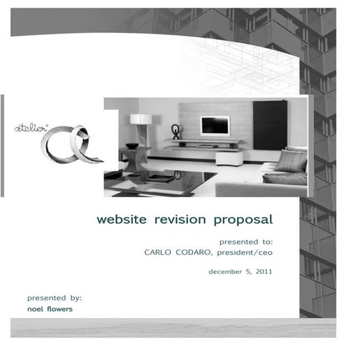 Website Revision Proposal