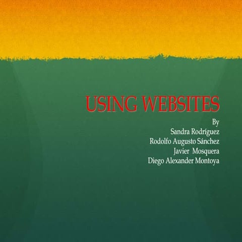 The use of Websites