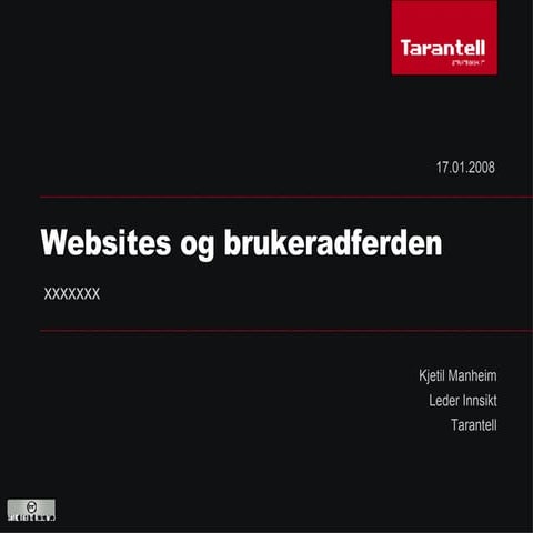 Websites og brukeradferden