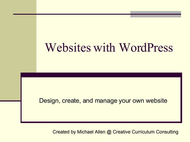 Websites With  Word Press