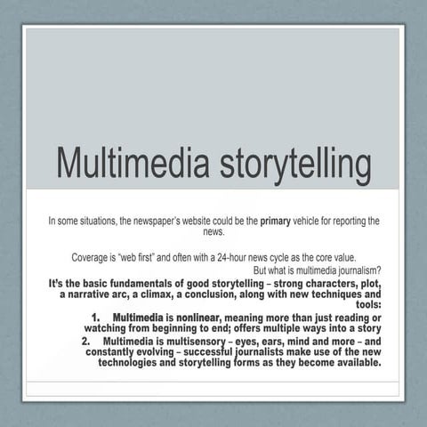 Websites and multimedia