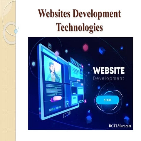 Websites development technologies