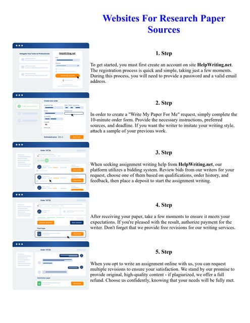 Websites For Research Paper Sources