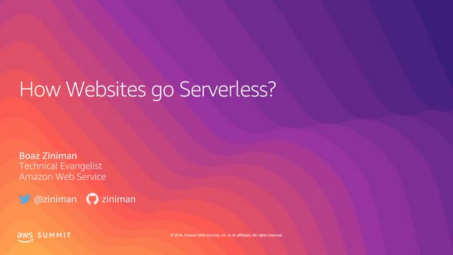 Websites go Serverless - AWS Summit Berlin