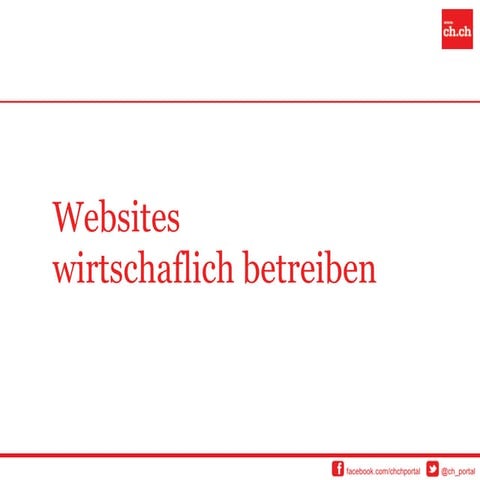Websites wirtschaftlich betreiben