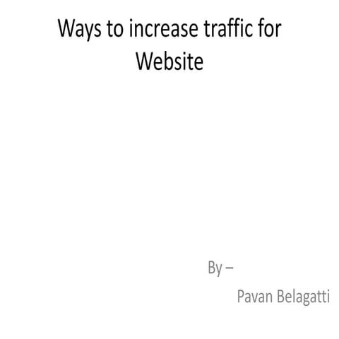 Website traffic