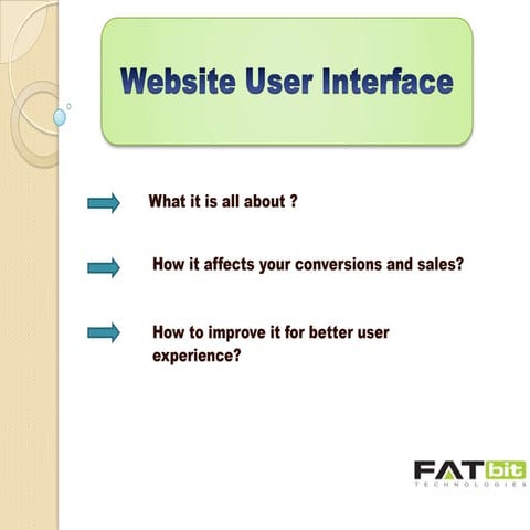 Designing a Web User Interface for Better User Experience
