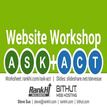 Website Workshop ASK & ACT Model