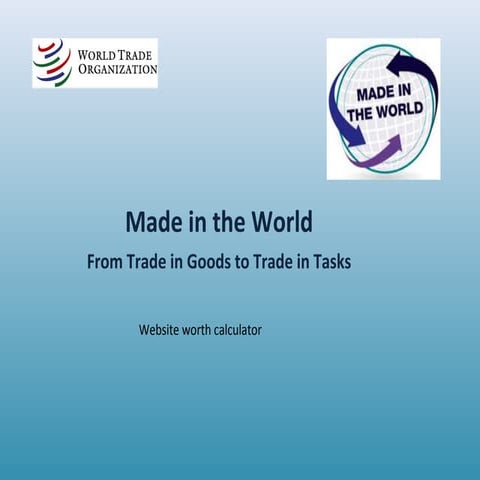 Website worth calculator