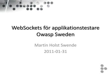 WebSockets för applikationstestare