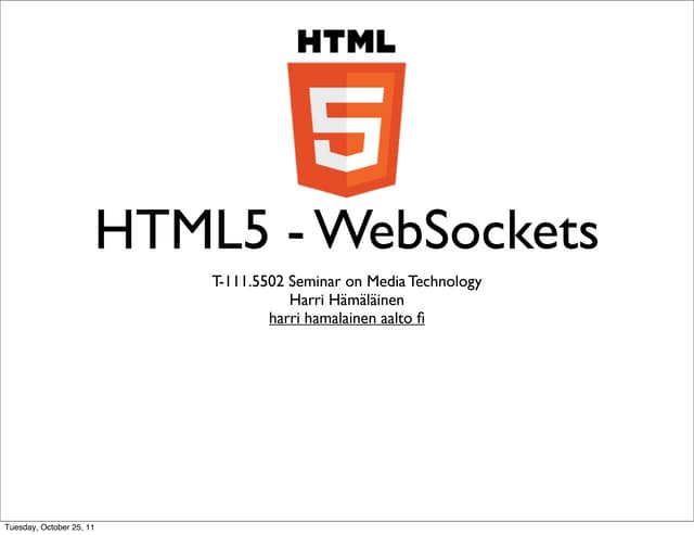 HTML5 WebSockets