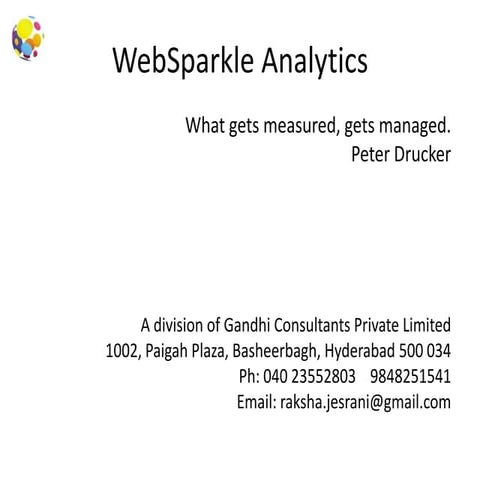 Web sparkle analytics
