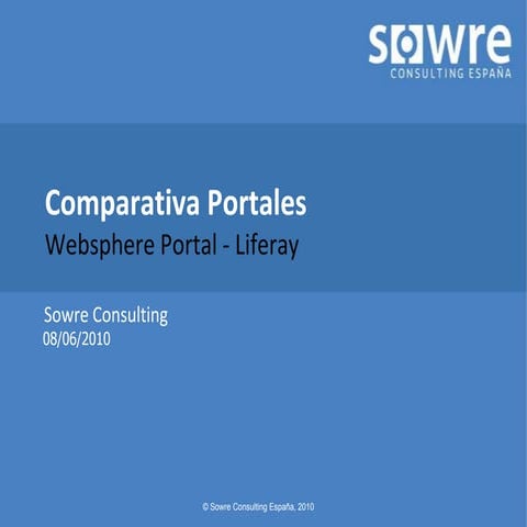 Websphere portal vs. liferay by gartner v1.0 PPT