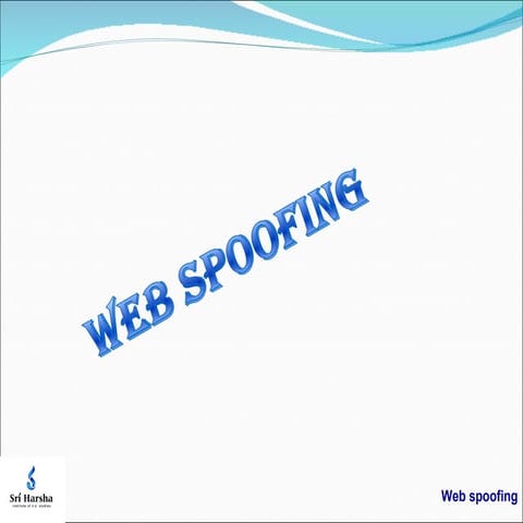Web spoofing