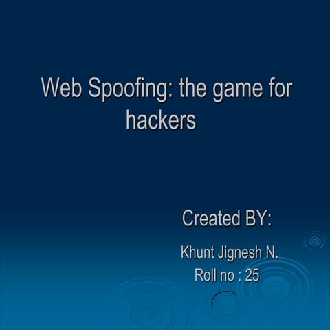 Web spoofing hacking