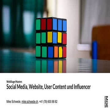 Social Media, Website, User Content und Influencer - wie spielt das zusammen?