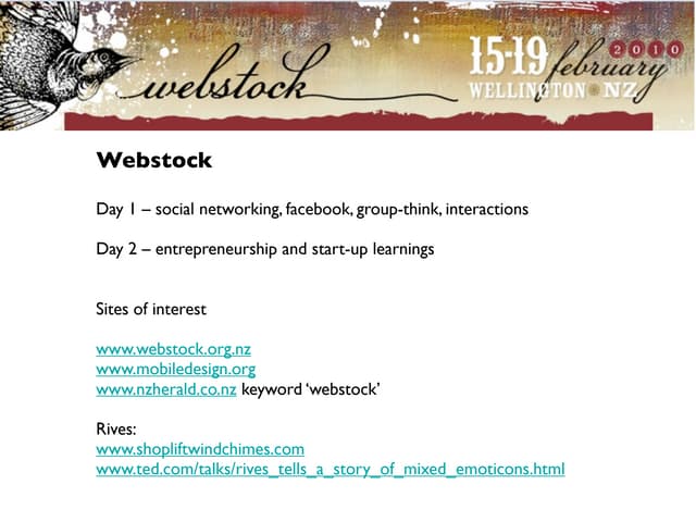 Webstock 2010 Company Preso