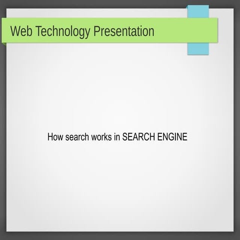 Web Search Engine | PPT