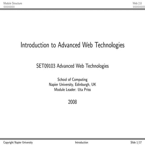 Web technologies