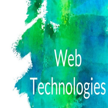 Web technologies