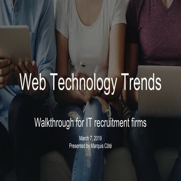 Web Technology Trends 2018