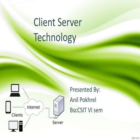 Client-server technology in web design | PPTX