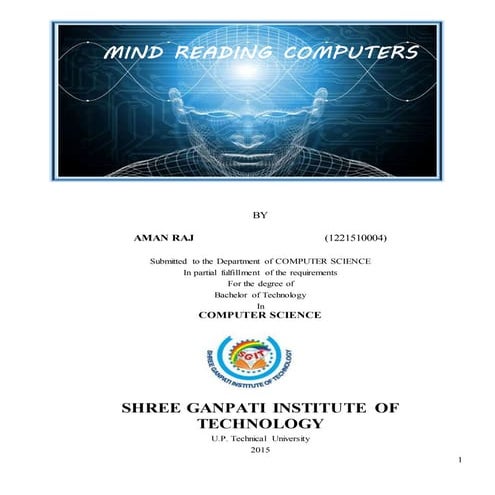 Mind Reading Computers Report