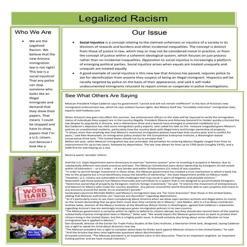 Legalized Racism | DOCX
