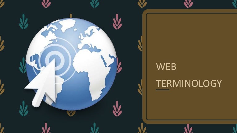 Web terminology