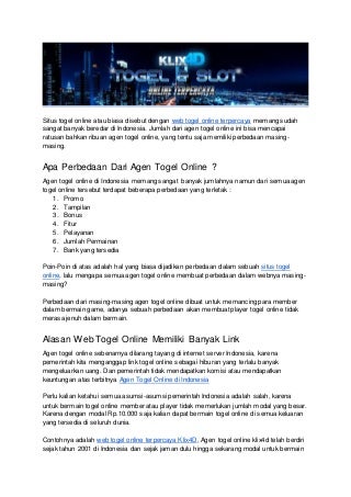 situs togel online terbesar
