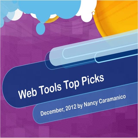 Web tools December 2012