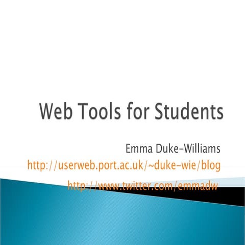 Web Tools For Students