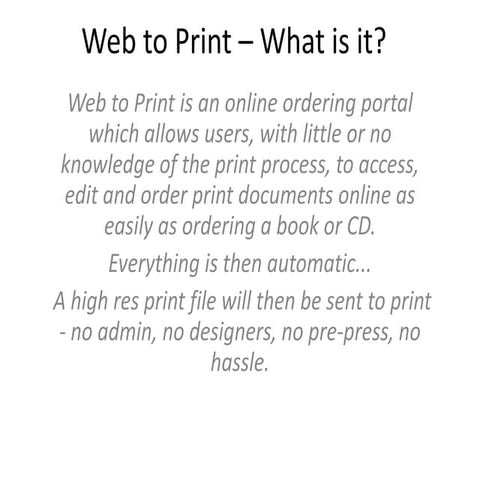 Print outsourcing made easy with web to-print | PDF