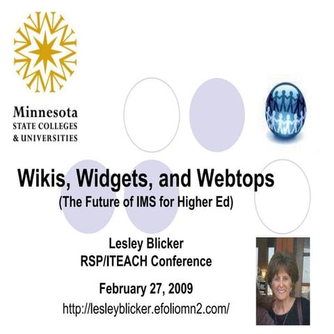 Webtops, Wikis, and Widgets (Feb. 2009)
