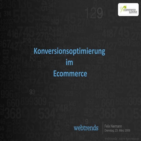 Webtrends Konversionsoptimierung
