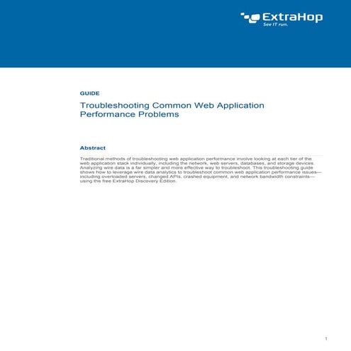 Web Application Troubleshooting Guide