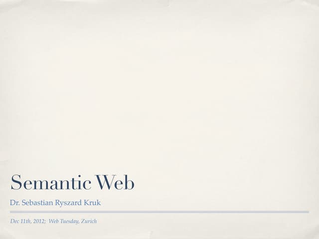 Semantic Web