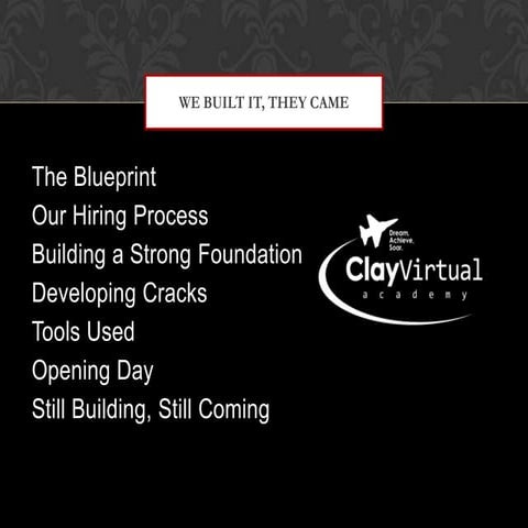 We built it, they came