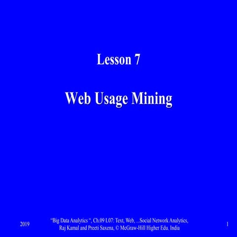 Comprehensive Guide to Web Usage Mining and Pattern Discovery in Big ...