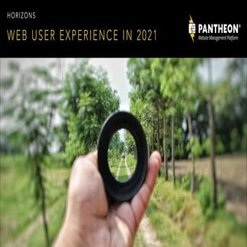 Web User Experience in 2021