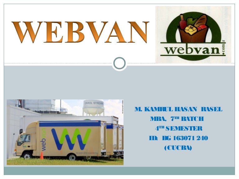 Webvan business model image