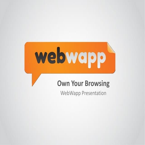 WebWapp presentation 2015