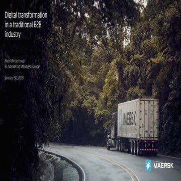 Maersk: Niek Minderhoud