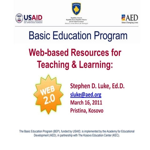 Web-based Resources for Learning and Teaching