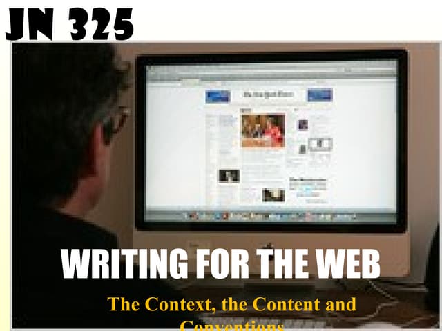 Writing for the Web-Fall 2013