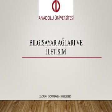 Bilgisayar aglari ve iletisim