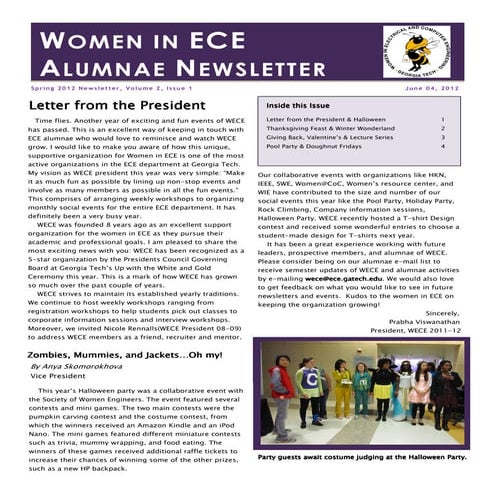 WECE newsletter 2011-2012